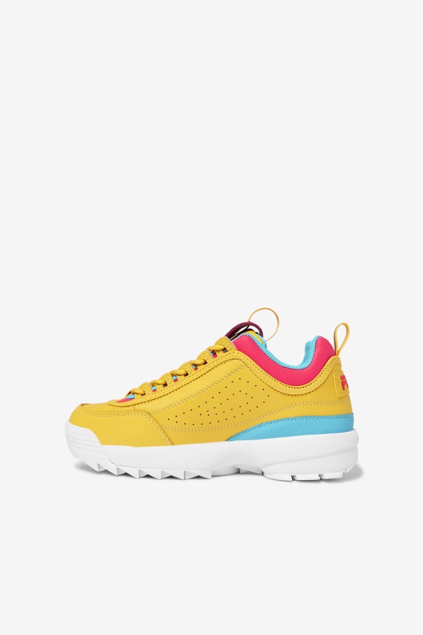 Fila Big Kids\ Disruptor 2 Premium Limão/diva Rosa/anchova