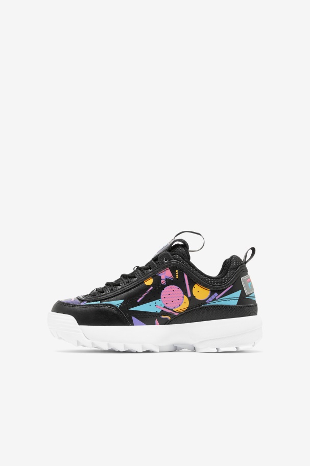 Fila Big Kids\ Disruptor 2 Premium Preto/chiclete/branco