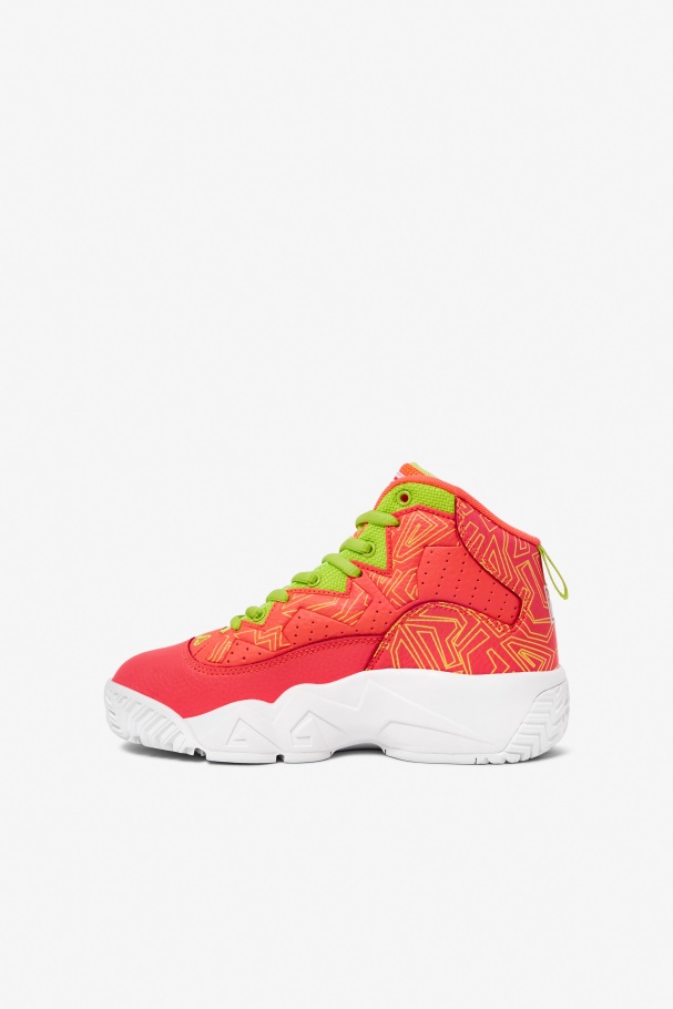 Fila Big Kids\ Mb Fiery Coral/white/lime Punch
