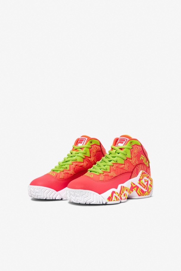 Fila Big Kids\ Mb Fiery Coral/white/lime Punch