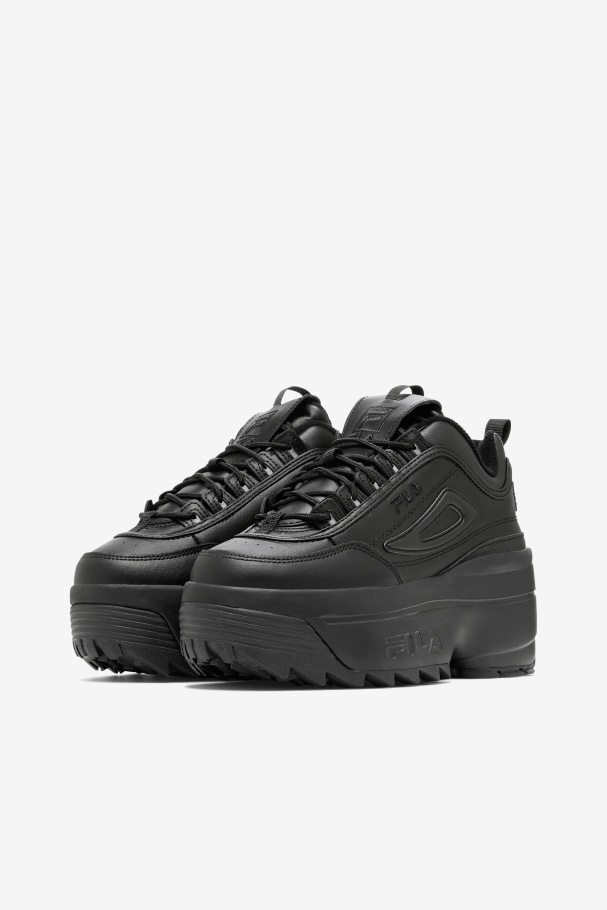 Fila Black Women\s Disruptor 2 Wedge