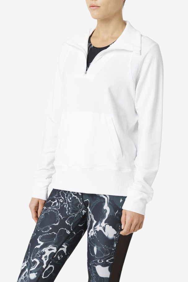 Fila Branco Fi-lux Meio Zíper