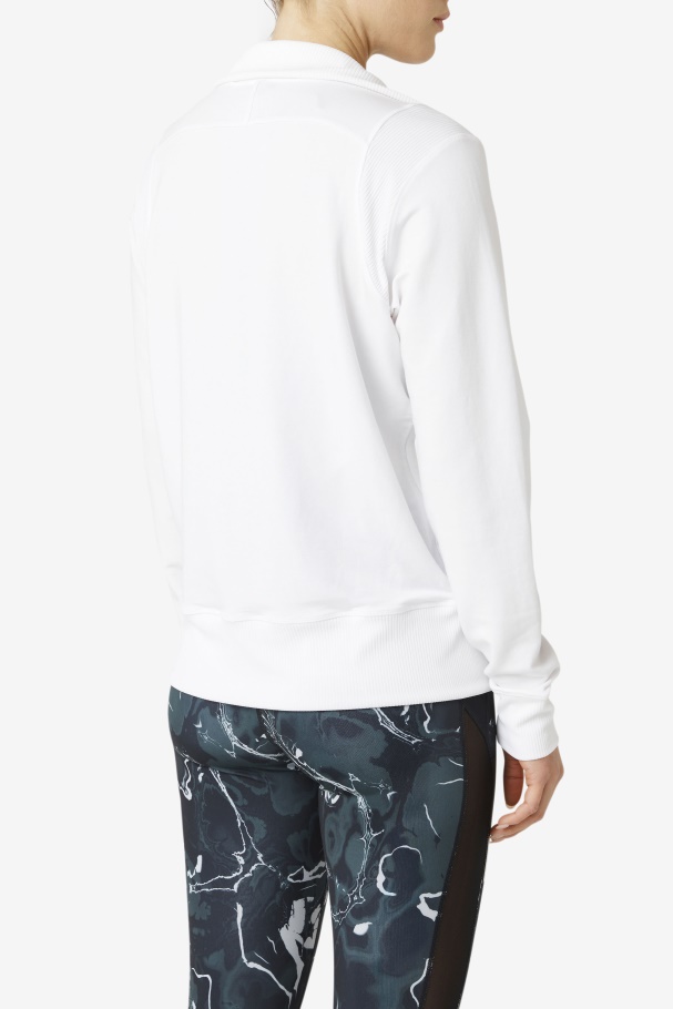 Fila Branco Fi-lux Meio Zíper