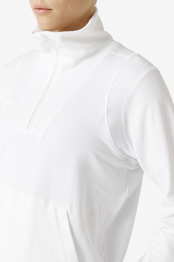 Fila Branco Fi-lux Meio Zíper