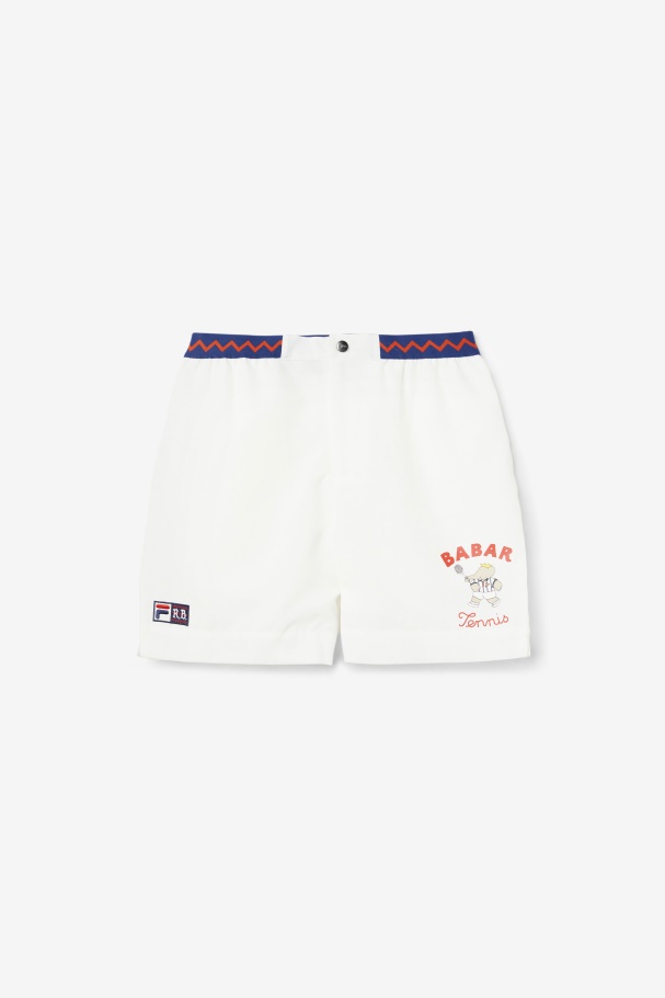 Fila Branco/azul Farol/vermelho Flamejante Fila X Rb Babar Marckus Short