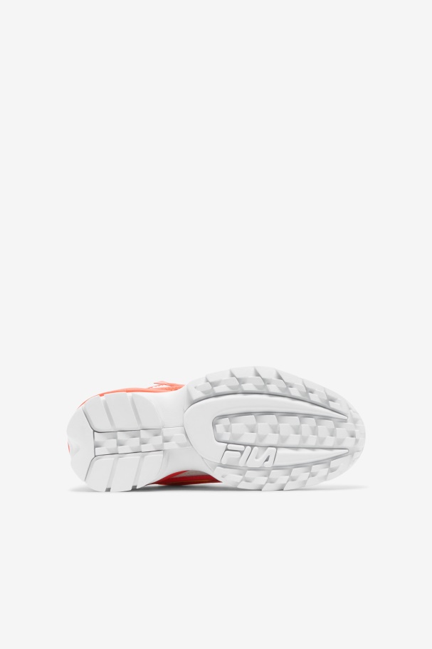 Fila Branco/coral Ardente/amarelo Disruptor Infantil 2 Exp