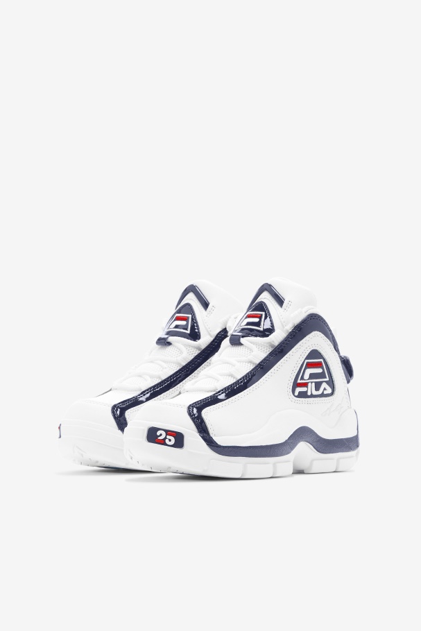Fila Branco/marinho/vermelho Big Kids\ Grant Hill 2 Edição Do 25º Aniversário