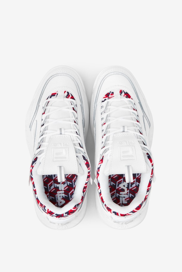 Fila Branco/marinho/vermelho Disruptor Feminino 2 Exp Cúbico