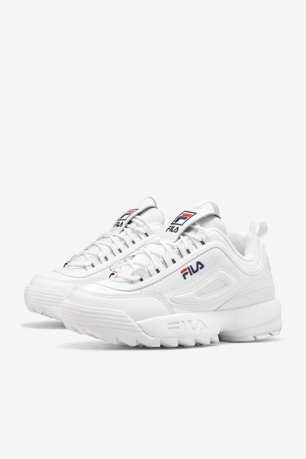 Fila Branco/marinho/vermelho Disruptor Masculino 2 Premium