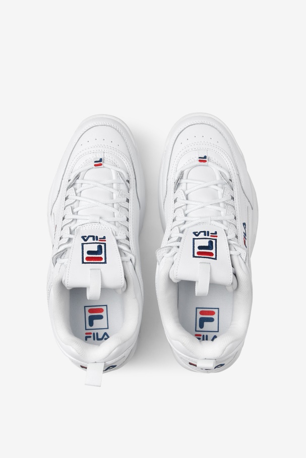 Fila Branco/marinho/vermelho Disruptor Masculino 2 Premium