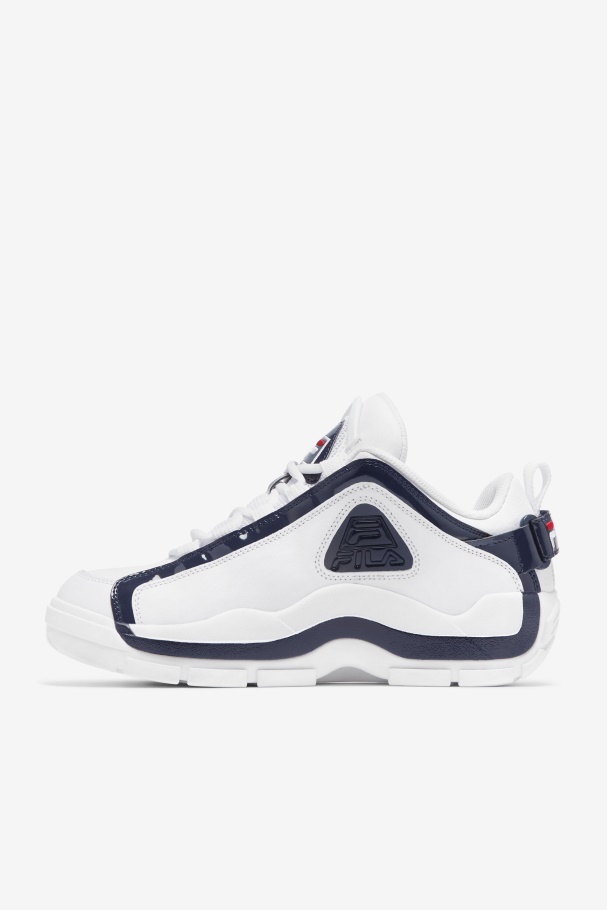 Fila Branco/marinho/vermelho Grant Hill 2 Baixo X 2pac \96 Reedição