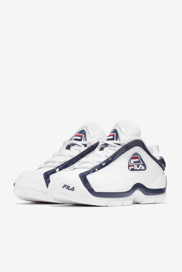 Fila Branco/marinho/vermelho Grant Hill 2 Baixo X 2pac \96 Reedição