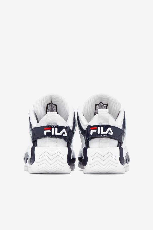 Fila Branco/marinho/vermelho Grant Hill 2 Baixo X 2pac \96 Reedição