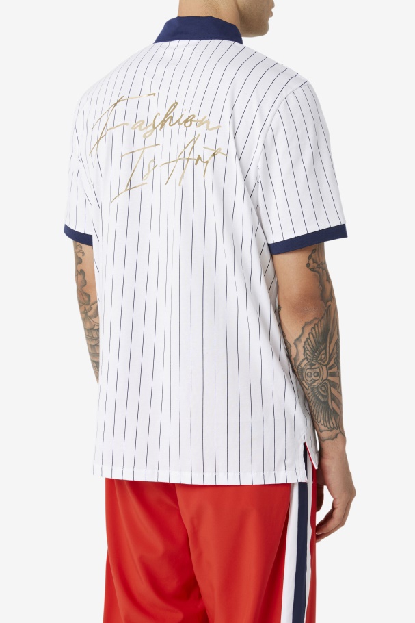 Fila Branco/pavão/vermelho Fila X The Museum Bb1 Polo