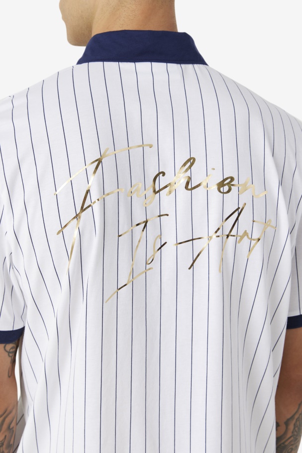 Fila Branco/pavão/vermelho Fila X The Museum Bb1 Polo