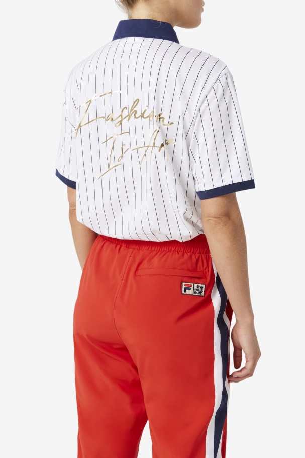 Fila Branco/pavão/vermelho Fila X The Museum Bb1 Polo