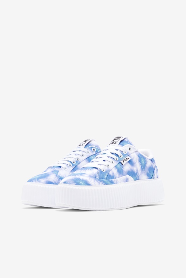 Fila Brilhante Cobalto/azul Tempestade/branco Sobressola Sandblast Feminina Tie Dye