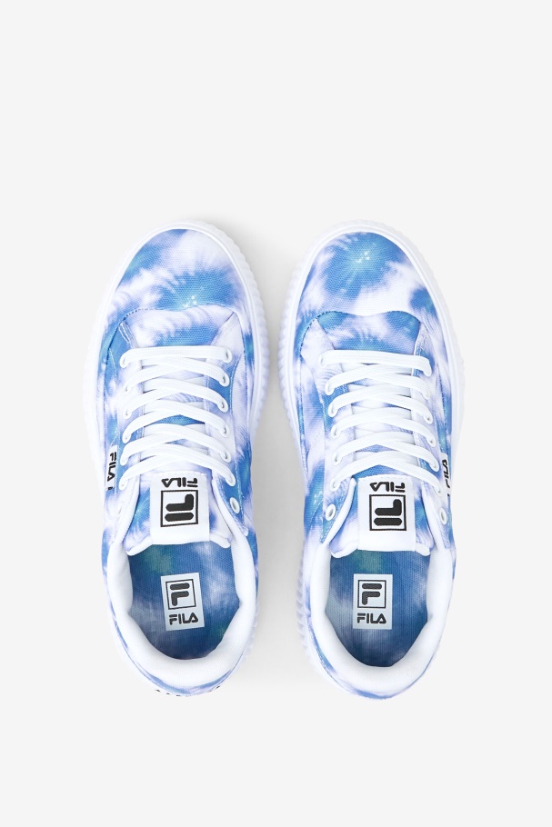 Fila Brilhante Cobalto/azul Tempestade/branco Sobressola Sandblast Feminina Tie Dye