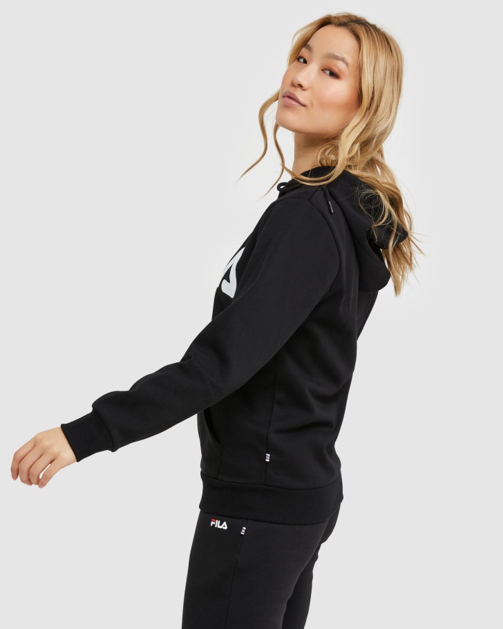 Fila Clássica Jaqueta Unissex Com Zíper Preto