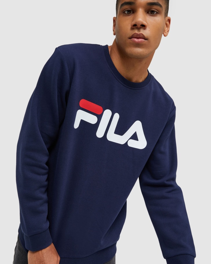 Fila Clássico Unissex Tripulação Nova Marinha