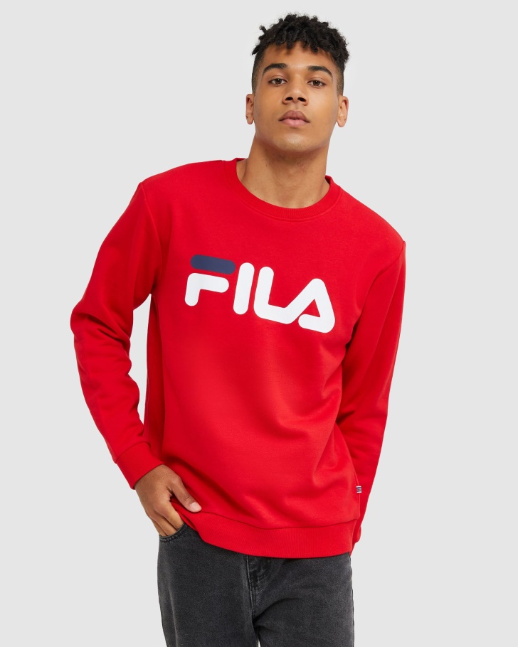 Fila Clássico Unissex Tripulação Vermelho