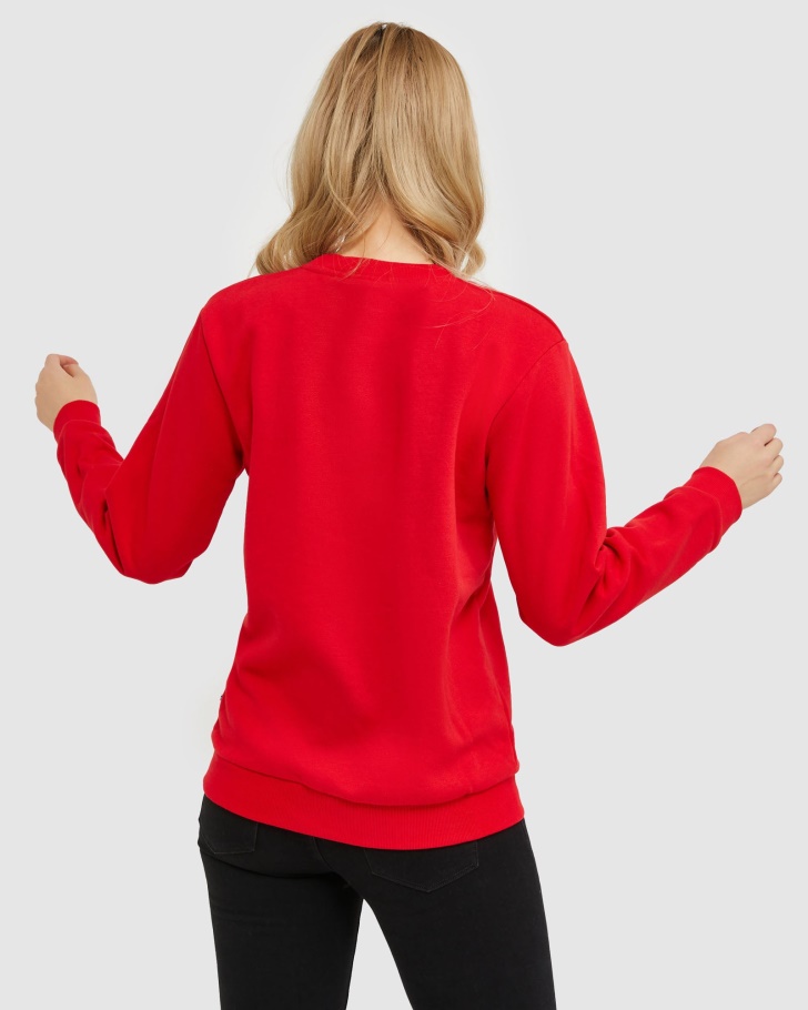 Fila Clássico Unissex Tripulação Vermelho