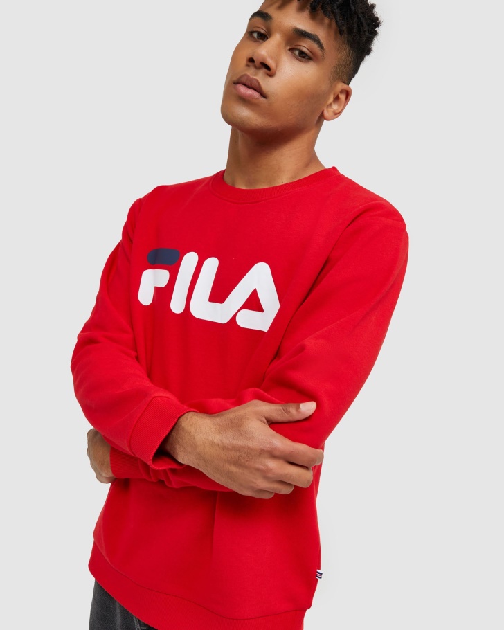 Fila Clássico Unissex Tripulação Vermelho