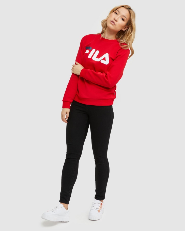 Fila Clássico Unissex Tripulação Vermelho