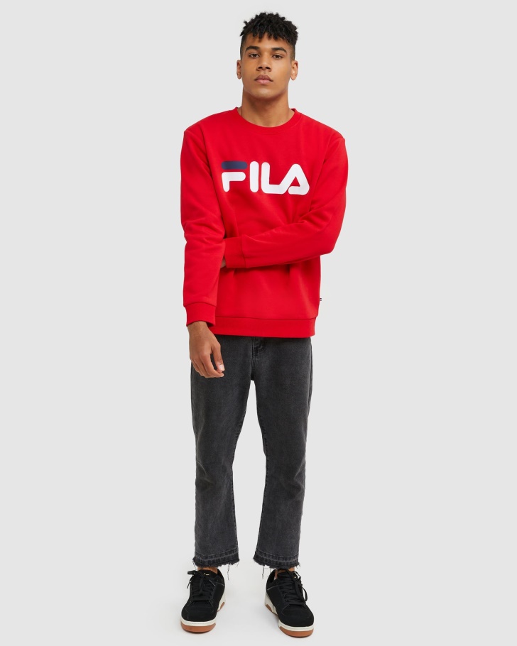 Fila Clássico Unissex Tripulação Vermelho