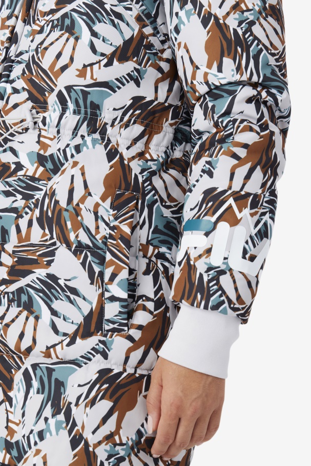 Fila Com Estampa De Girafa Paulana Casaco Longo Com Estampa De Girafa