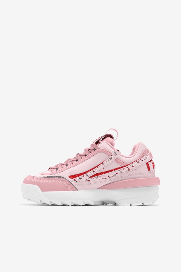 Fila Coral Blush/rosa/branco Disruptor Feminino 2 Exp