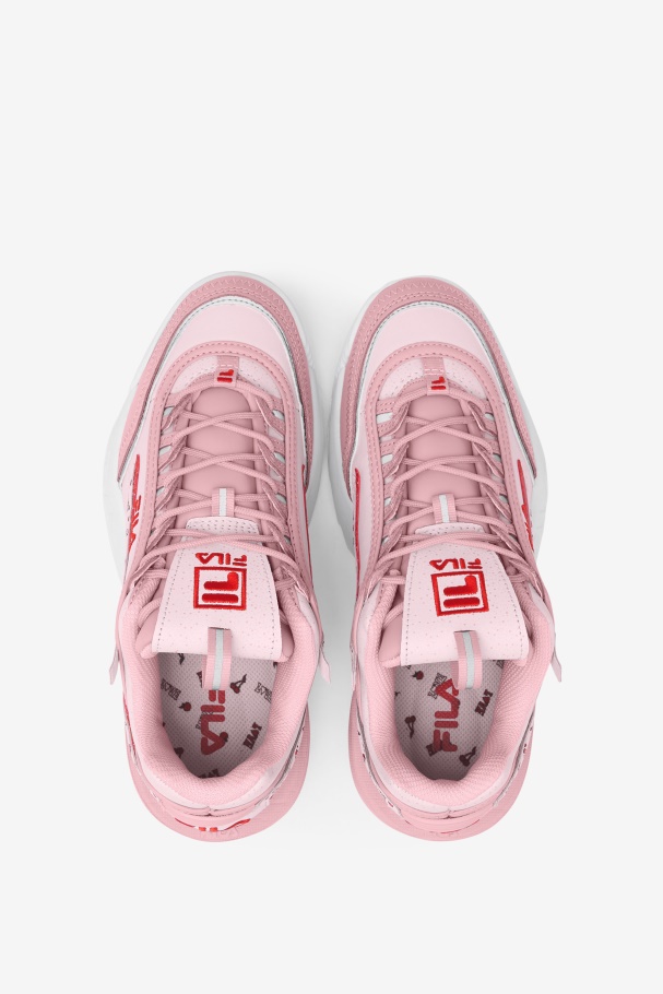 Fila Coral Blush/rosa/branco Disruptor Feminino 2 Exp