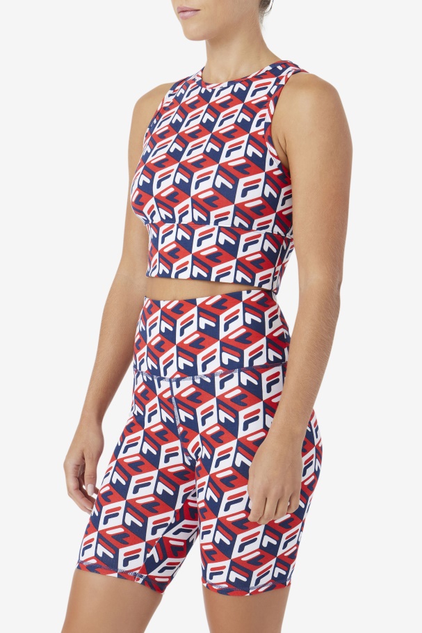 Fila Emmaline Tanque Vermelho/marinho/branco