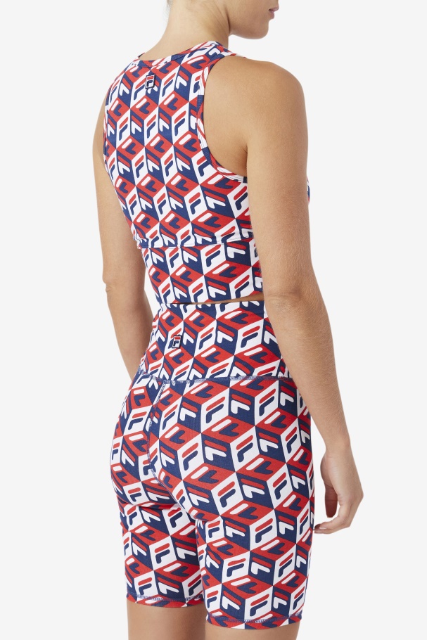 Fila Emmaline Tanque Vermelho/marinho/branco