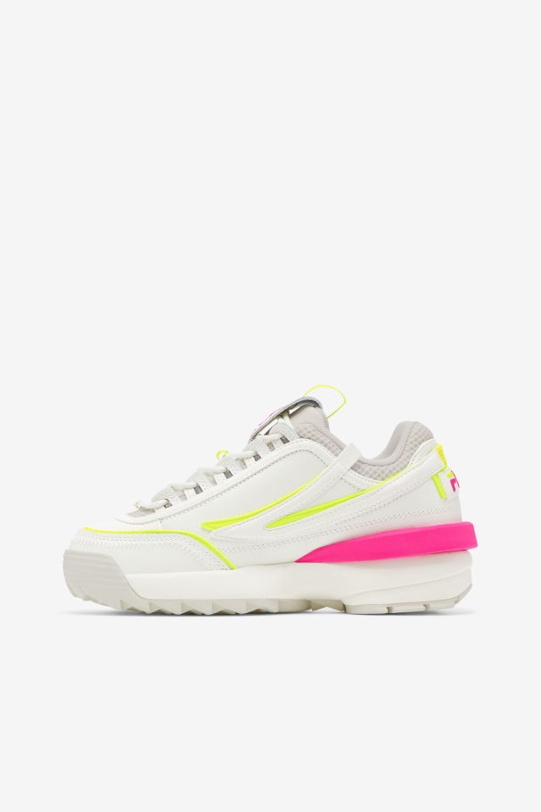 Fila Feminino Disruptor 2 Exp Branco/branco Areia/rosa Glo