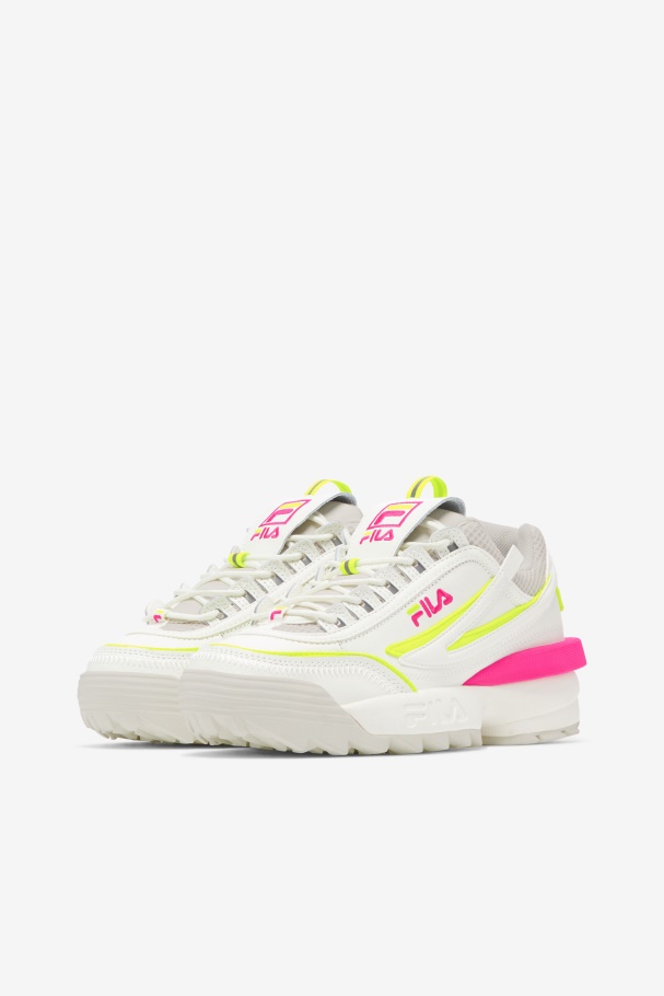 Fila Feminino Disruptor 2 Exp Branco/branco Areia/rosa Glo