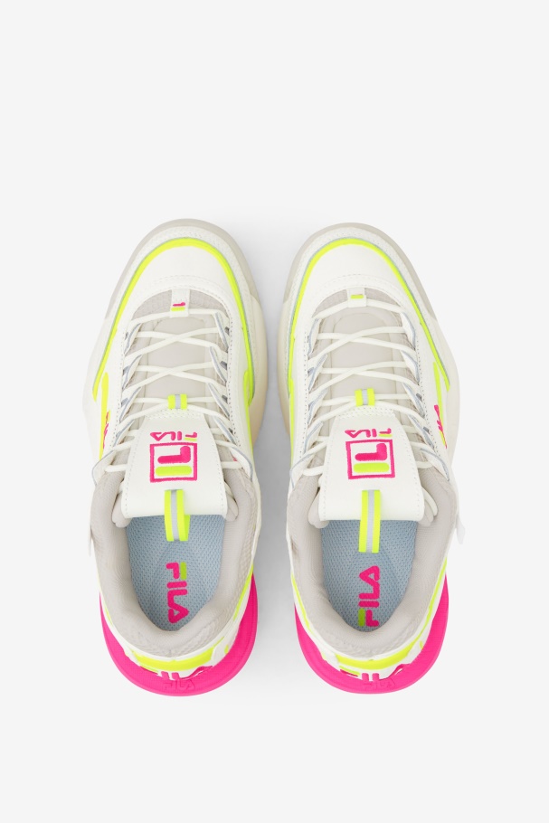 Fila Feminino Disruptor 2 Exp Branco/branco Areia/rosa Glo