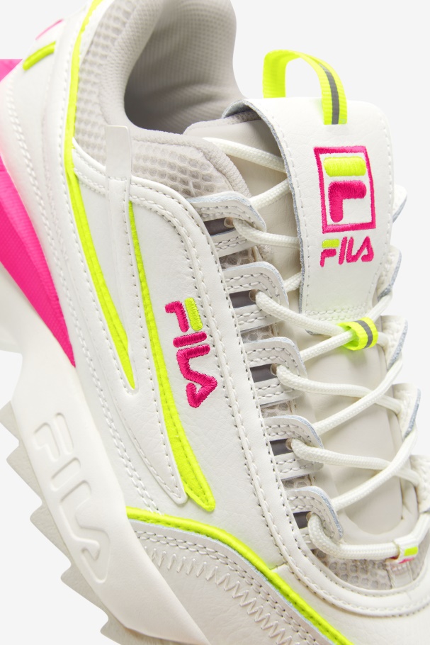 Fila Feminino Disruptor 2 Exp Branco/branco Areia/rosa Glo