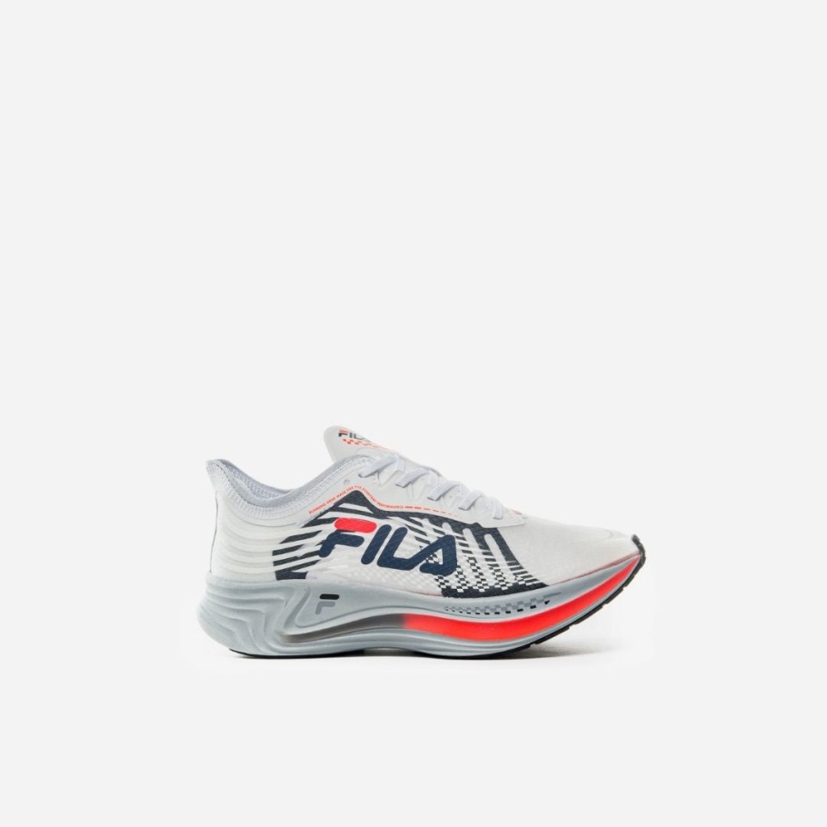 Fila Feminino Racer Branco Carbono/marinho/coral Ardente