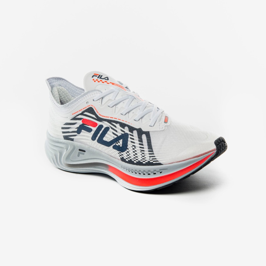 Fila Feminino Racer Branco Carbono/marinho/coral Ardente