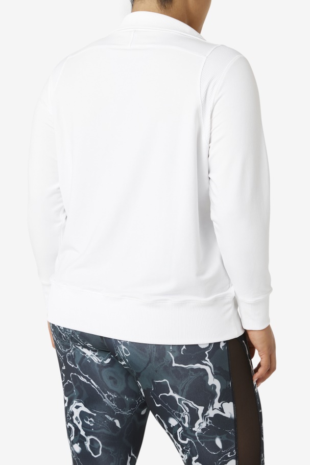 Fila Fi-lux Meio Zíper Branco