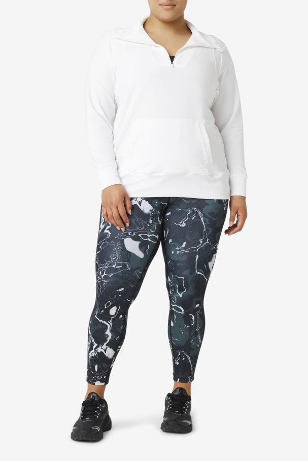 Fila Fi-lux Meio Zíper Branco