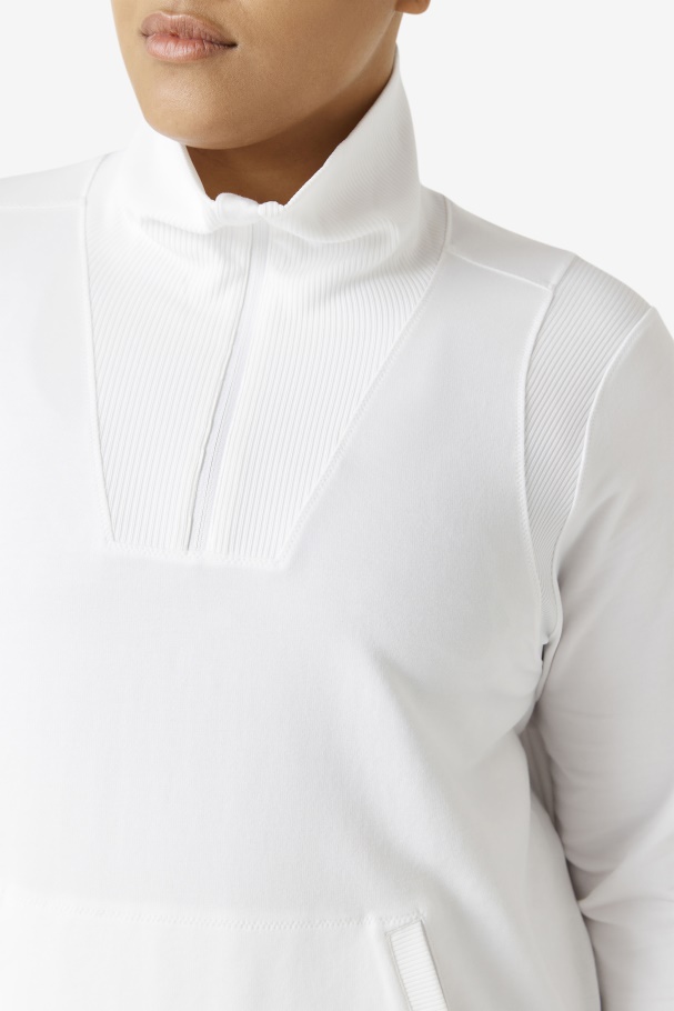 Fila Fi-lux Meio Zíper Branco