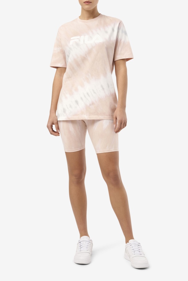 Fila Gardenia/branco/bloco Belga Taima Tie Dye Bike Short