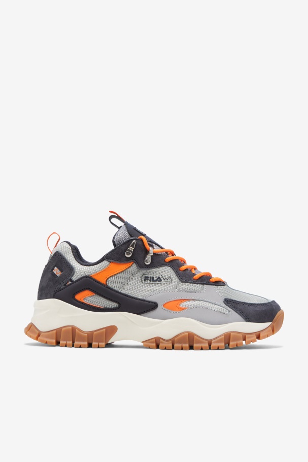 Fila Glacier Grey/nine Iron/orange Masculino Ray Tracer Tr 2