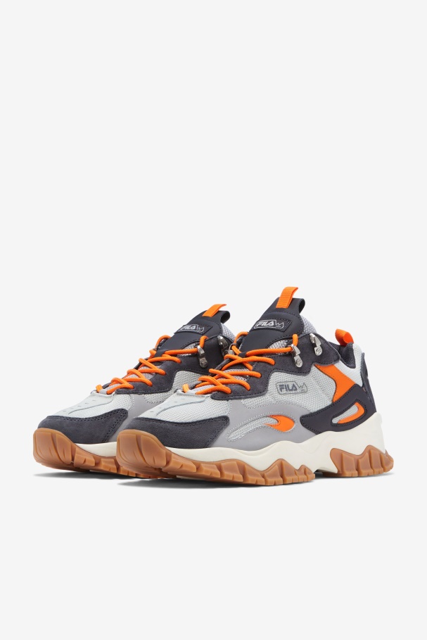 Fila Glacier Grey/nine Iron/orange Masculino Ray Tracer Tr 2
