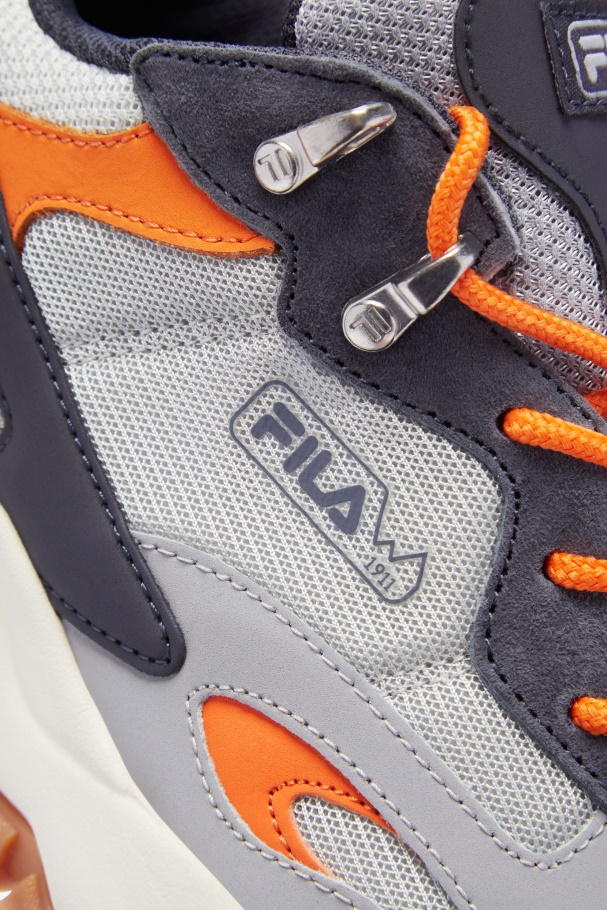 Fila Glacier Grey/nine Iron/orange Masculino Ray Tracer Tr 2