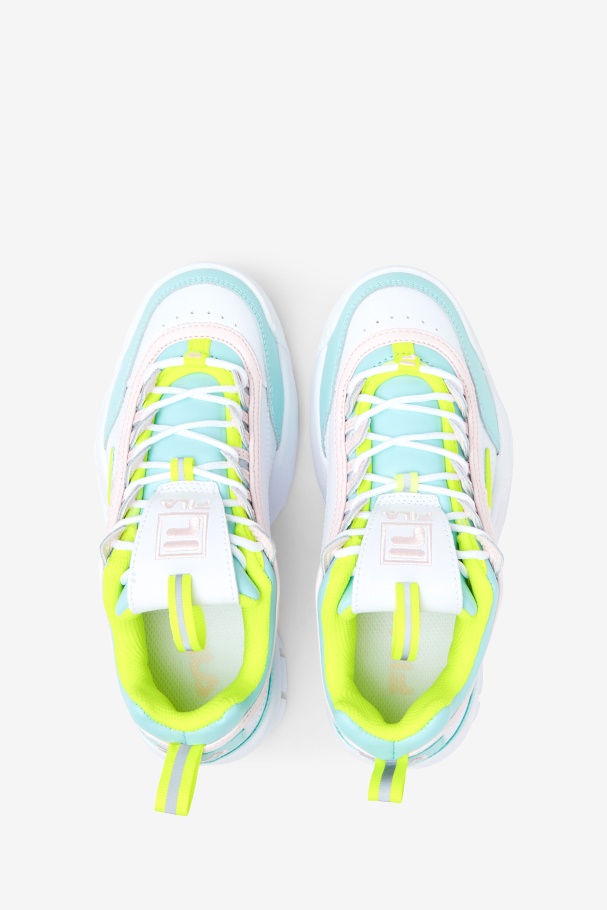 Fila Little Kids\ Disruptor 2 Premium Branco/amarelo/azul