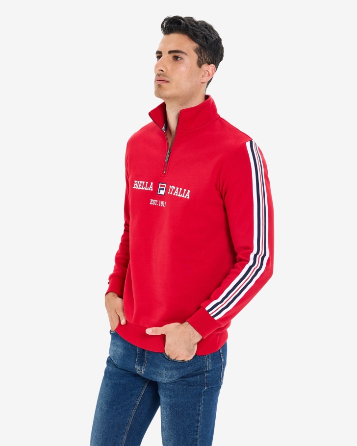 Fila Masculino Aemero Qtr Zip Vermelho