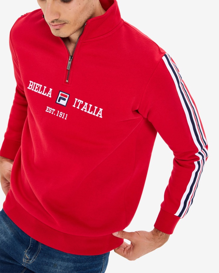 Fila Masculino Aemero Qtr Zip Vermelho